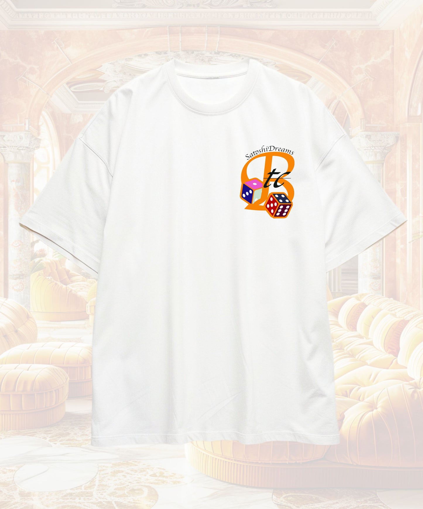 Oversized Bitcoin Tee - White (Front+Back)