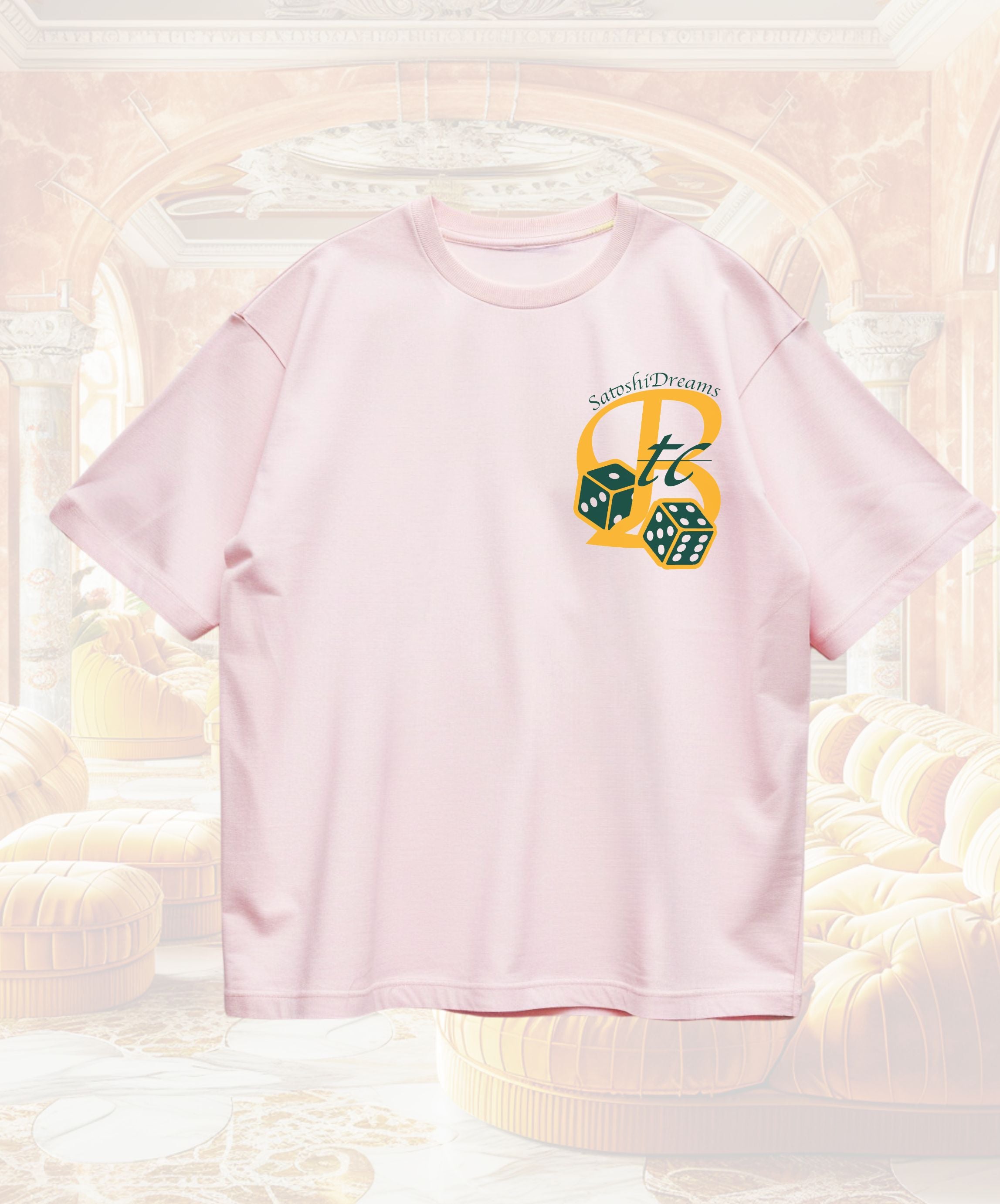 Smooth Mood ♥ House Embroidery Tee /追跡付 SEVEN BY SEVEN - REWORK EMBROIDERY TEE - Blurred print - / T